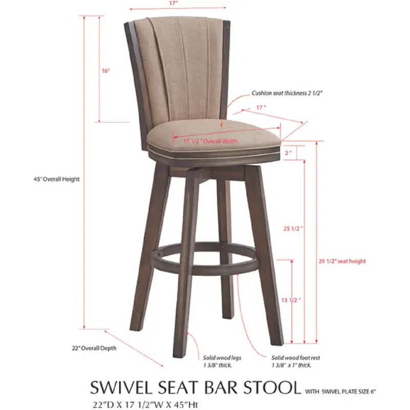 Tabouret très haut Straten, Très haut (assise de 45 po de hauteur)
