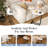 C-Shaped Side Table, C Table End Table For Sofa And Bedside, Couch Side Tables, Wood C-Shaped End Table With Metal Frame Slide For Bedroom Living Room (White)