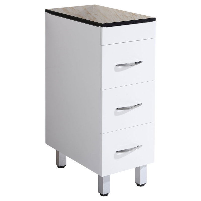 Freestanding Linen Cabinet, White