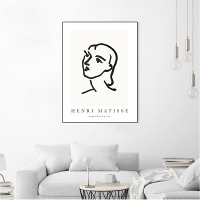 Le Visage' Framed Canvas
