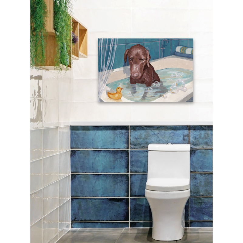 Yellow Rubber Duck - Wrapped Canvas Painting, 101cm H x 152cm W 