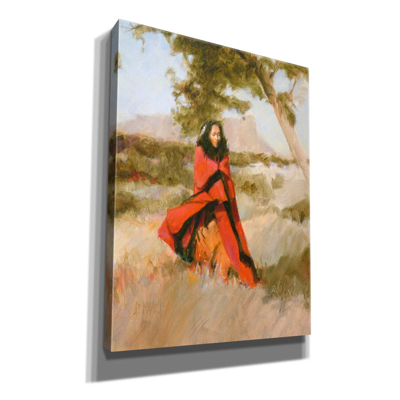 «Evening Walk On Canvas» par J.E. Knauf, H 16 po x l 12 po x P 0,75 po