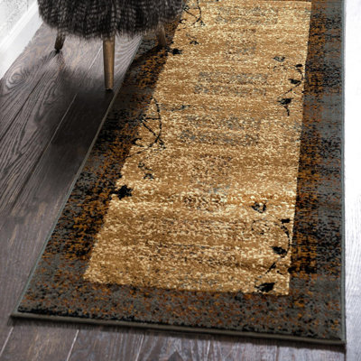 Apex Abstract Beige/Brown Area Rug