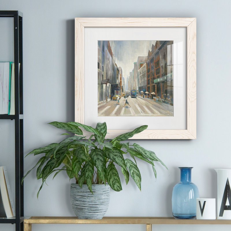 City View - Reproduction d'art sur papier encadrée, Papier blanc, H 17 po x l 17 po x P 1,5 po