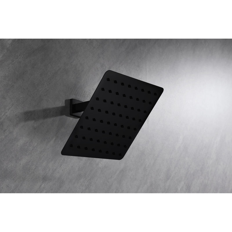 Stylish 304 Stainless Steel Rain Shower Head With Self Nozzles - 8" Square, 1.8lb, Finish Waterfall Showerhead 8.09 In. X 10.02 In., 1.81 Lb,