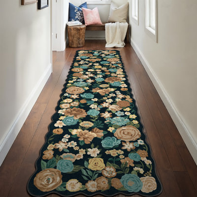 Tapis noir Lorena