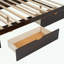 Lit plateforme en bois avec gigogne et 2 tiroirs Athenia-366041128