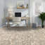 Tapis ivoire et gris noué à la main de haute qualité