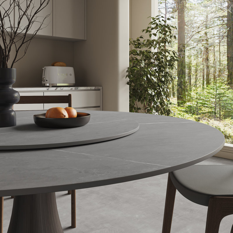 Table de salle à manger Farmhouse, 29.52” H x 59.05” W x 59.05” D, Gris