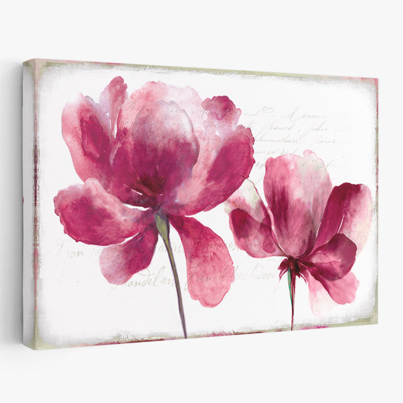 Plantes, fleurs, art mural Lilya II, H 16 po x l 24 po