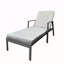 Chaise longue d'extérieur en rotin et osier-129694781