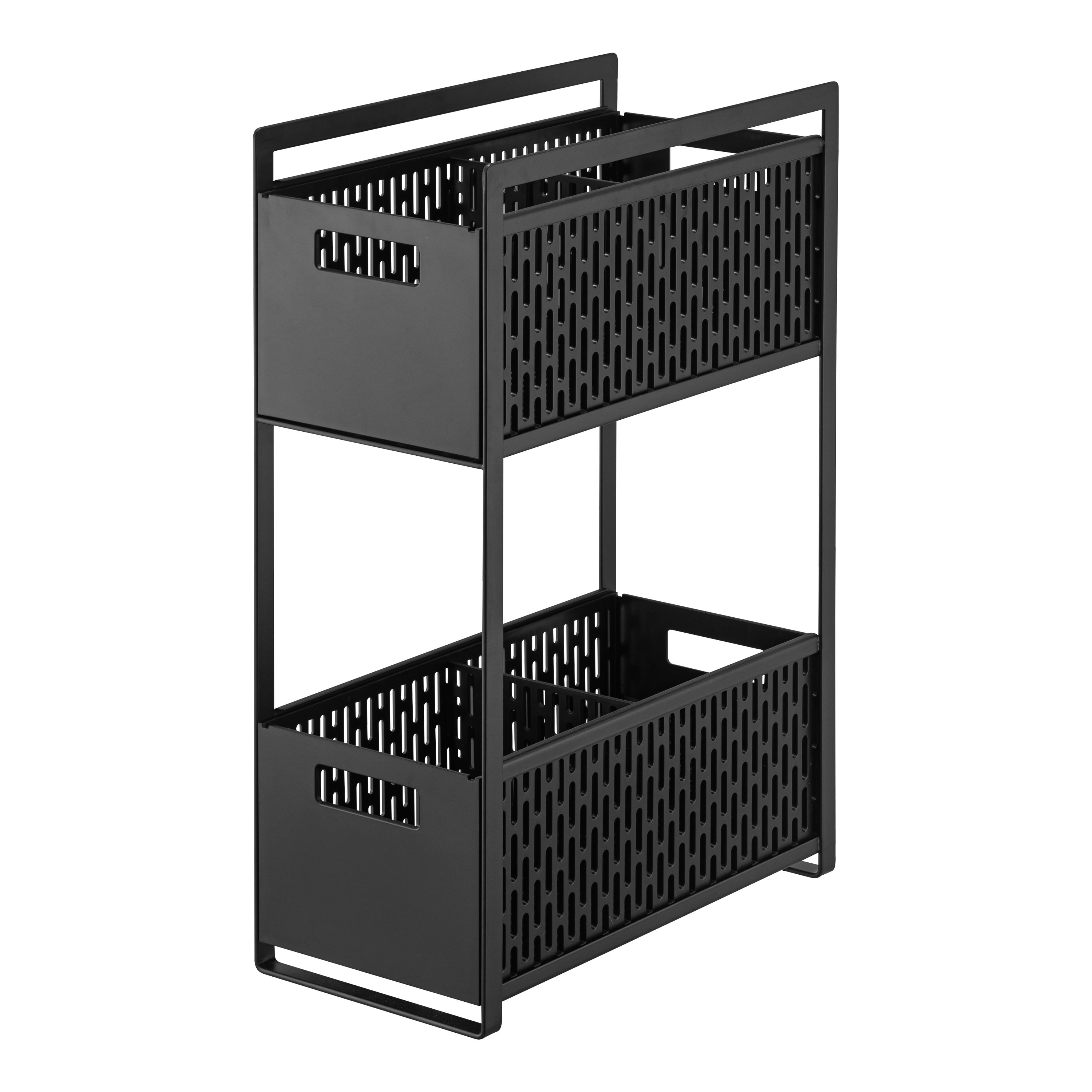 YAMAZAKI home 4493 - Cestino per rifiuti con manico, taglia unica, colore: Nero