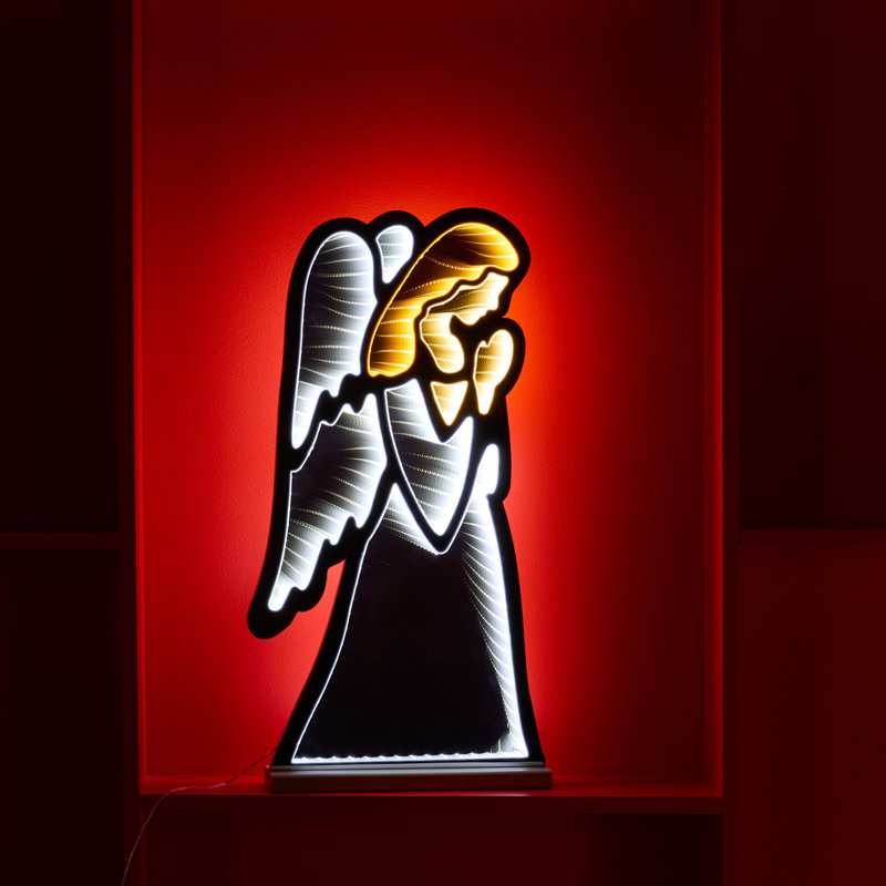 Présentoir lumineux Holiday Angel Ekko, H 24,5 po x l 3 po x P 12 po