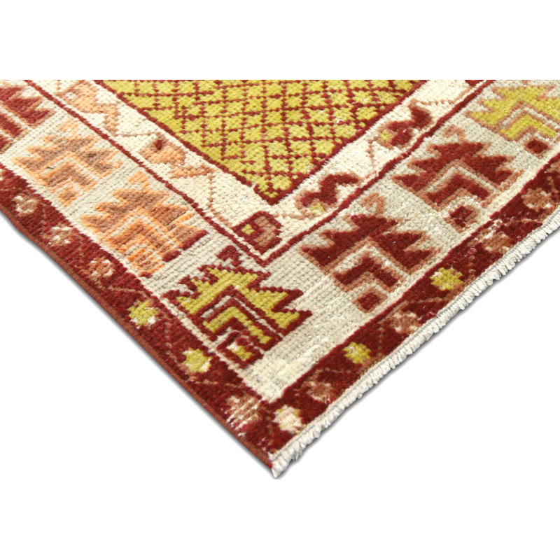 One-of-a-Kind 2'7" X 5'3" 1960s Runner Wool Area Rug in