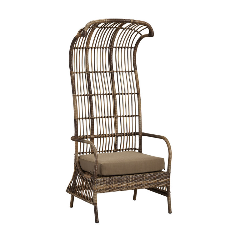 Chaise de patio avec coussins Karole Pompano