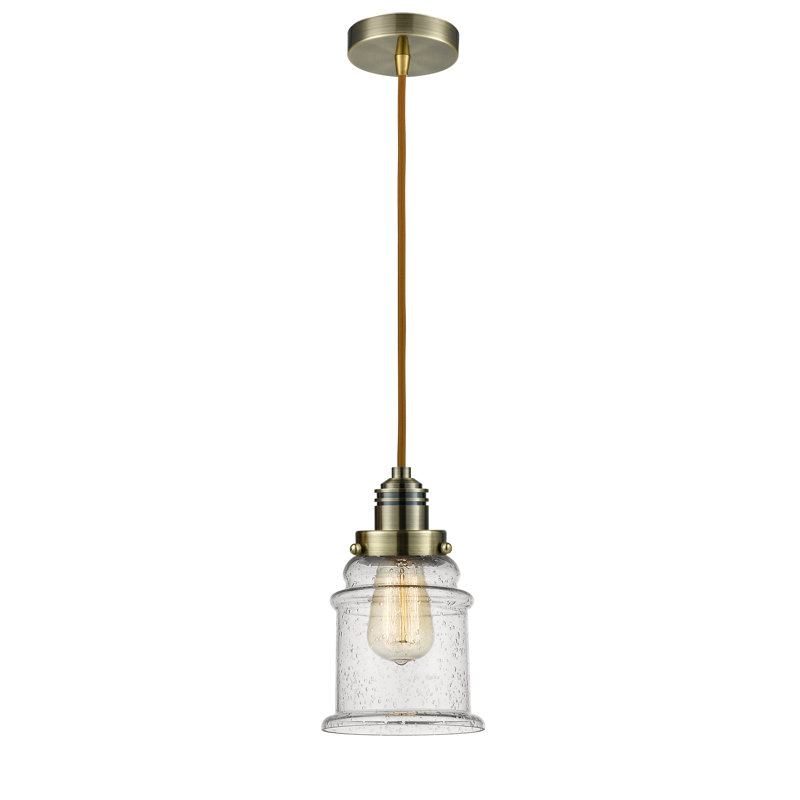 Cecil 1 - Light Single Pendant, Antique Brass/Copper