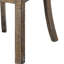 2 chaises d'appoint de salle à manger en cerisier vieilli et noir - dossier ouvert, siège rembourré en mousse pour plus de confort, dossier en 2, siège en similicuir, rembourrage