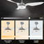 Geradette 56'' Ceiling Fan with LED Lights
