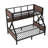 Metal Bunk Bed With Built-In LED Light & Storage Shelves Safe Design For Kids & Adults-1127074840-1127074846