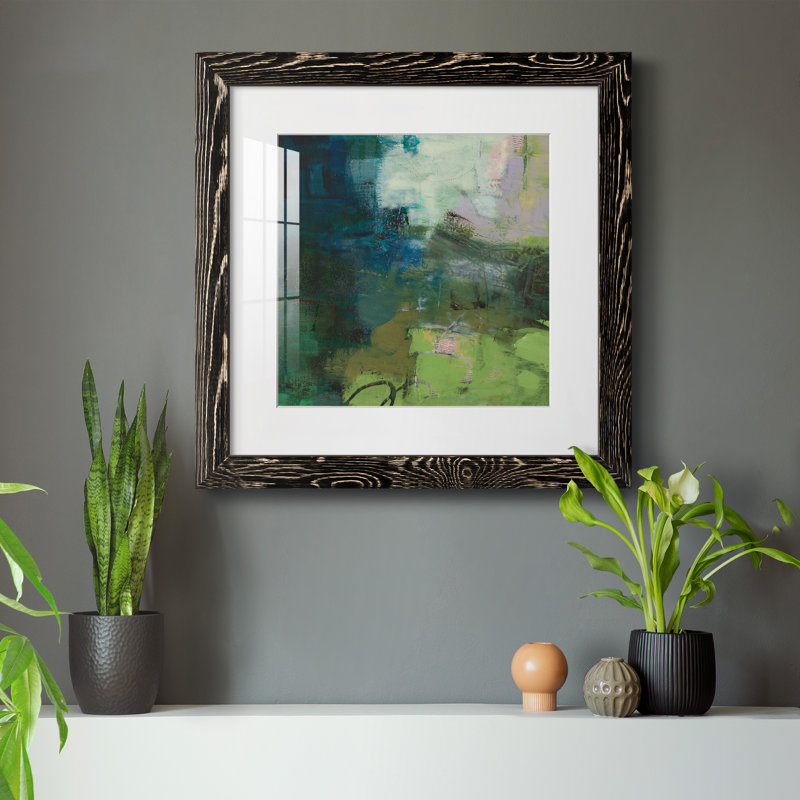 Pierre sur mesure VI-Premium, reproduction encadrée - prête à être accrochée, H 35,5 po x l 35,5 po x P 1,5 po, Blanc