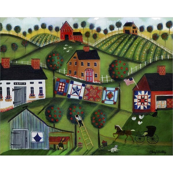 Red Barrel Studio® Amish Folk Art Quilts On Canvas Print | Wayfair