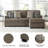Gwendolynne Upholstered 92'' Sofa & Chaise-97832120