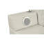 Grand lit multifonctionnel intelligent en bois et similicuir beige