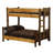 Fireside Lodge Hickory Log Bunk Bed - Double/Double - Ladder Left - Espresso-9237725-3702299-3702297