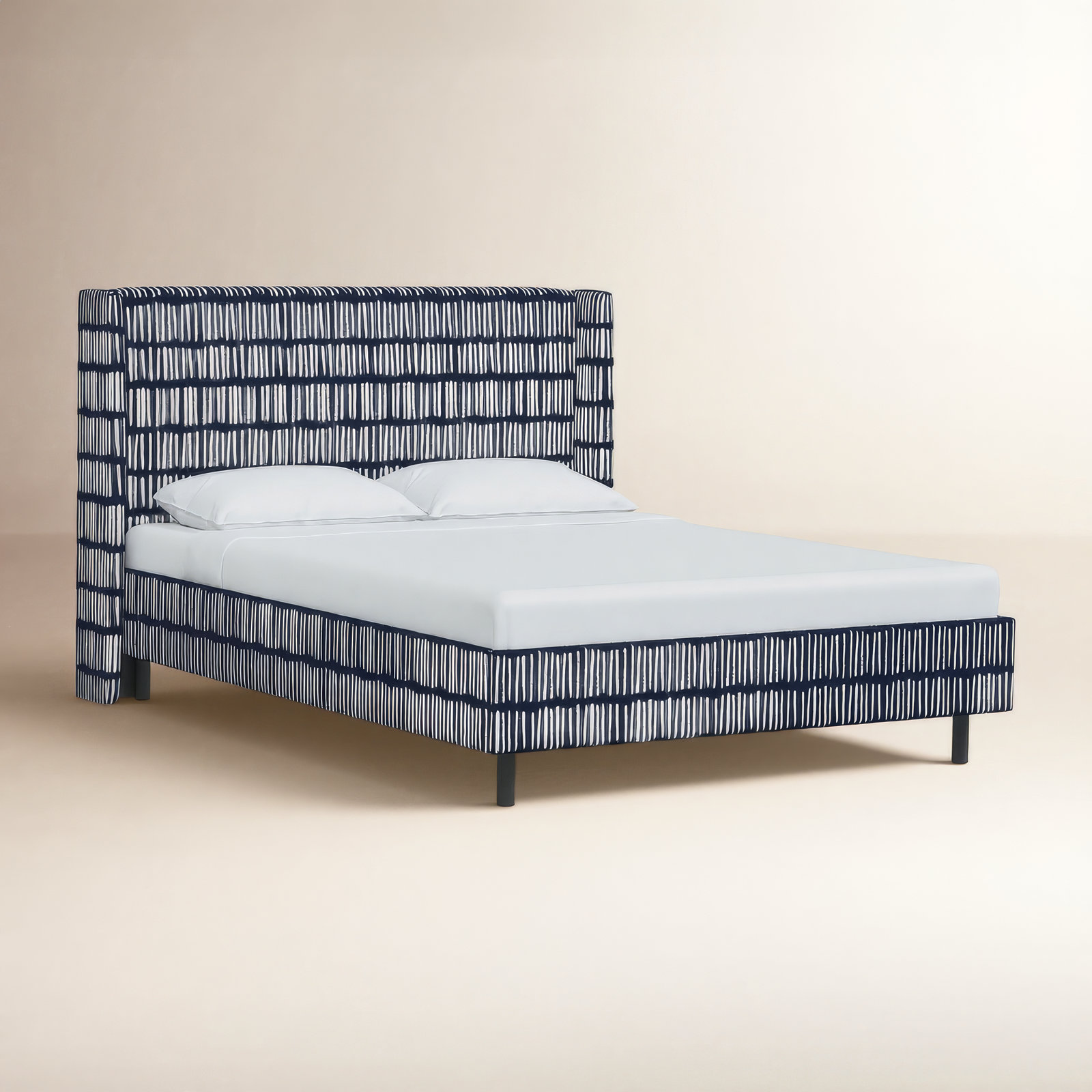 Latrobe Wingback Bed, Full