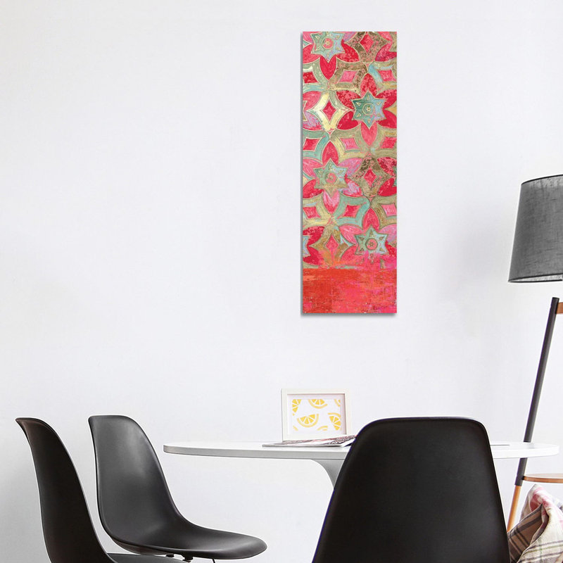 Ornamental III 1 Piece Wrapped Canvas Panoramic Wall Art, 121.92 cm H x 40.64 cm W x 3.175 cm D