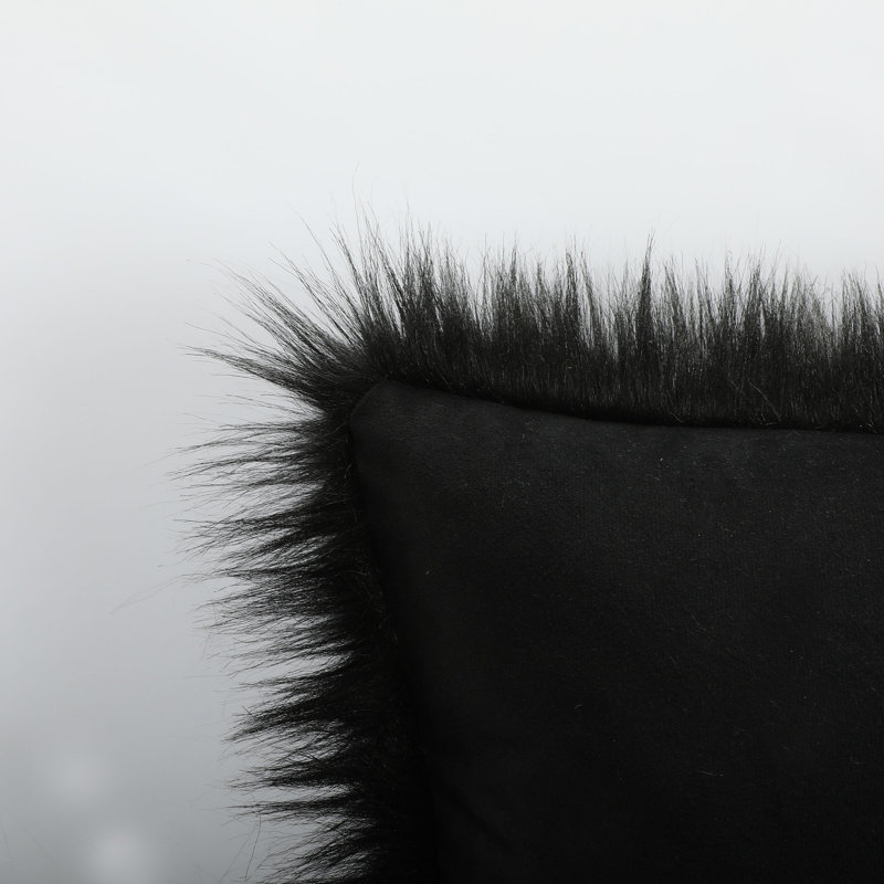 Housses de coussin Flafia, Noir, 16 po x 16 po