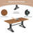 Philipe 63'' Executive Computer Desk with Faux Marble Top and Stylish Metal Legs-159085924