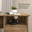 Bureau d'ordinateur en L 60 W avec rangement en pin récupéré-815946426