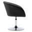 Yelena Faux Leather Swivel Accent Chair with Height Adjustable Chrome Base-20649952