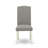 9 Piece Dining Set Includes a Rectangle Dining Room Table with Butterfly Leaf and 8 Dark Shitake Linen Fabric Upholstered Chairs, 42x84 Inch, Linen White-2055563848-2046979069-2046979070