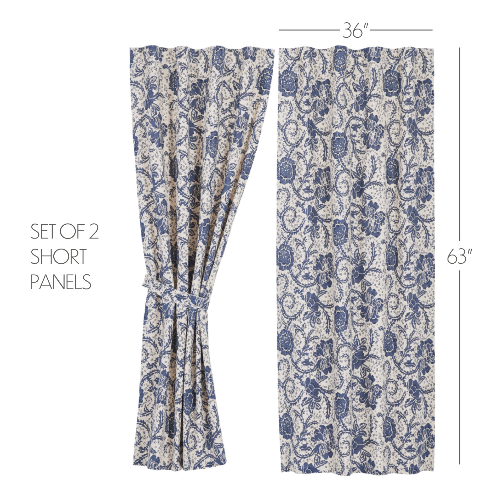 Charlton Home® Besmira 100% Cotton Floral Room Darkening Rod Pocket Charlton Home® Besmira 100% Cotton Floral Room Darkening Rod Pocket