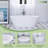 66.9 Inch Freestanding Solid Surface Soaking Bathtub