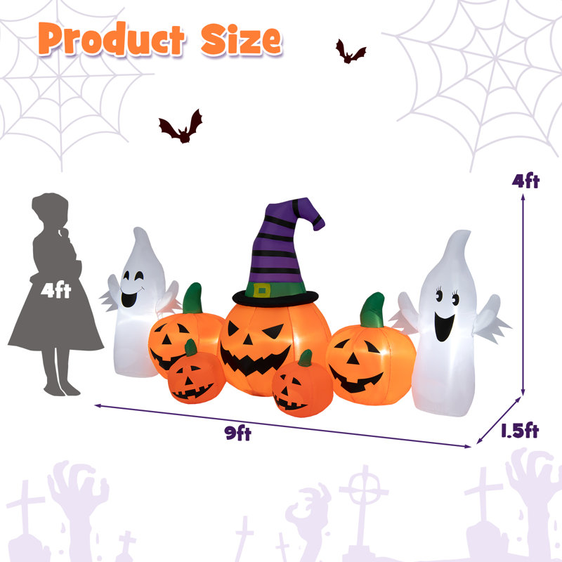 Citrouilles d'Halloween gonflables
