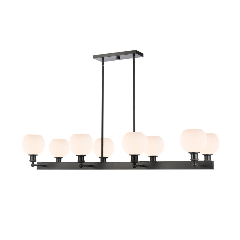 Lustre rectangulaire à 8 lumières Bowmansville