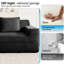 Canapé modulaire en forme de U sans siège à 3 places, canapé modulaire Cloud avec assise profonde et coussins décoratifs Tissu de velours côtelé-128515814