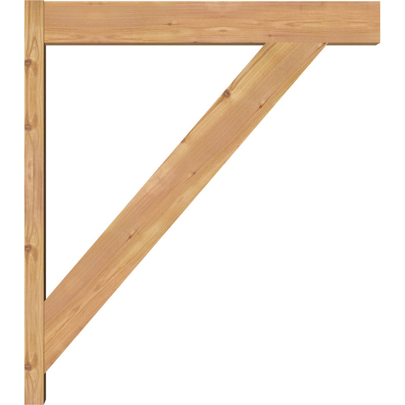 Pavé traditionnel traditionnel, P 30 po x H 34 po, Cèdre rouge occidental l 7 1/2 po (lisse)