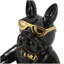Sculpture Geordi Bulldog en céramique avec accents dorés-521804691