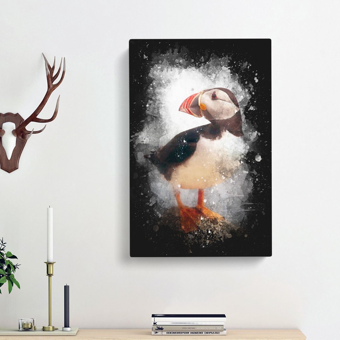 An Atlantic Puffin - Wrapped Canvas
