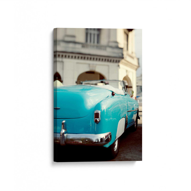 Turquoise classique C, H 12 po x l 8 po, Toile tendue, Ne s’applique pas