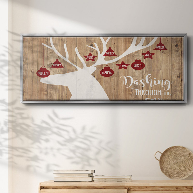 Dashing Through The Snow- Framed Canvas