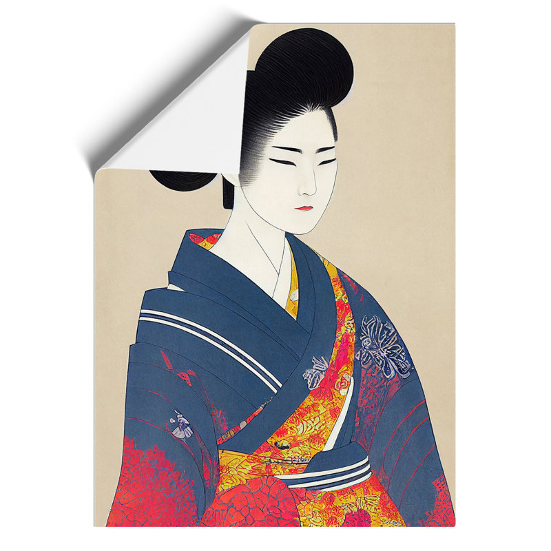 XV1022-4720X Traditional Geisha No.4 - Print, Paper, 42cm H x 29.7cm W, No Matte