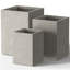 Ensemble de 3 pots à fleurs en ciment de 13 po, 16 po et 19 po de hauteur-300205100