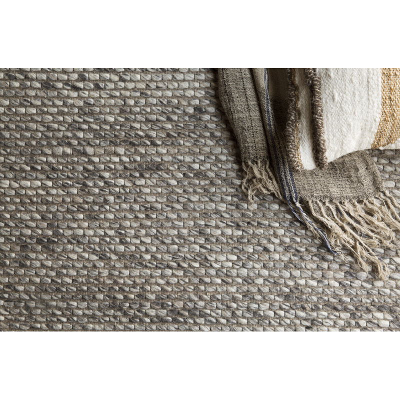 Brea Hand Loomed Gray Rug, Rectangle 2'3" x 3'9"