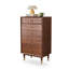 Armoire d'appoint en noyer massif et bois manufacturé-397859566