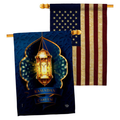 Double Sided 40'' H x 28'' W Polyester House Flag